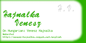 hajnalka venesz business card